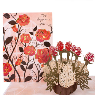 Growing Roses Valentine's Day Pop-Up Card