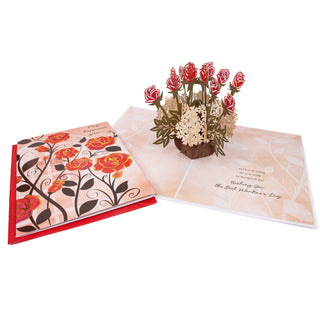 Growing Roses Valentine's Day Pop-Up Card