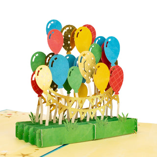 Birthday Balloons Pop-Up Card