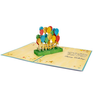 Birthday Balloons Pop-Up Card