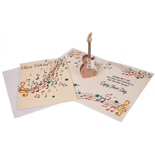 Guitar Birthday Pop-Up Card