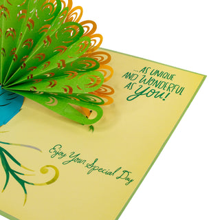 Peacock Birthday Pop-Up Card