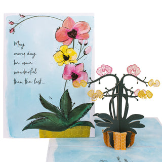 Orchid Birthday Pop-Up Card