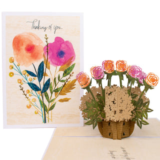 Rose Bush Love Pop-Up Card