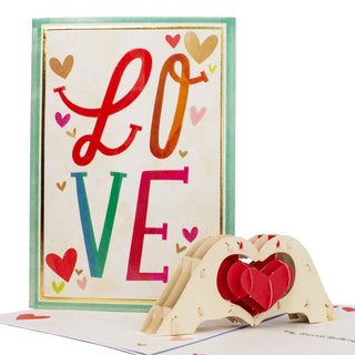 Heart Gesture Love Pop-Up Card