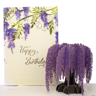 Wisteria Tree Birthday Pop-Up Card