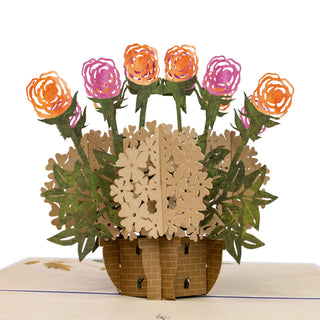 Rose Bush Love Pop-Up Card