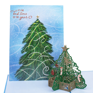 Christmas tree card that stands up