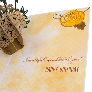 Red Roses Birthday Pop-Up Card