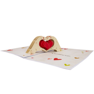 Heart Gesture Love Pop-Up Card