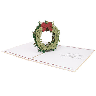 Holiday Wreath Christmas Pop-Up Card