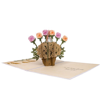 Rose Bush Love Pop-Up Card