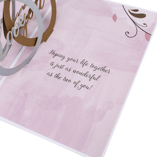 Love You Rings Wedding Pop-Up Card