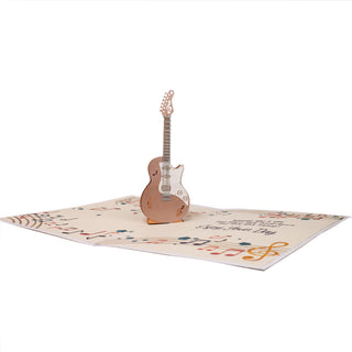 Guitar Birthday Pop-Up Card