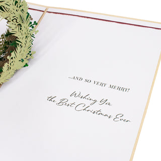 Holiday Wreath Christmas Pop-Up Card