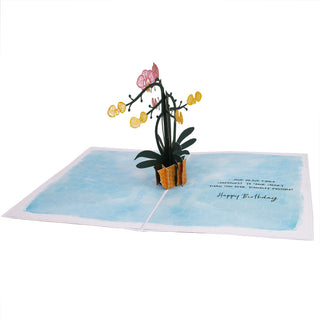 Orchid Birthday Pop-Up Card