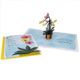 Orchid Birthday Pop-Up Card