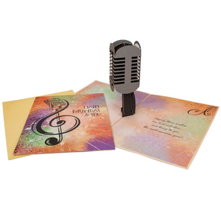 Microphone Birthday Pop-Up Card