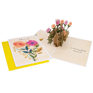 Rose Bush Love Pop-Up Card