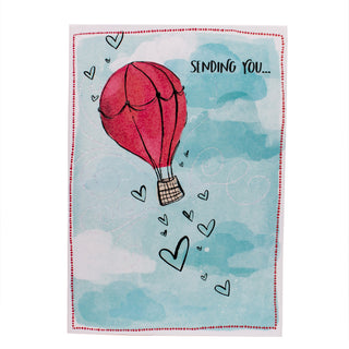 Heart Air Balloon Birthday Pop-Up Card